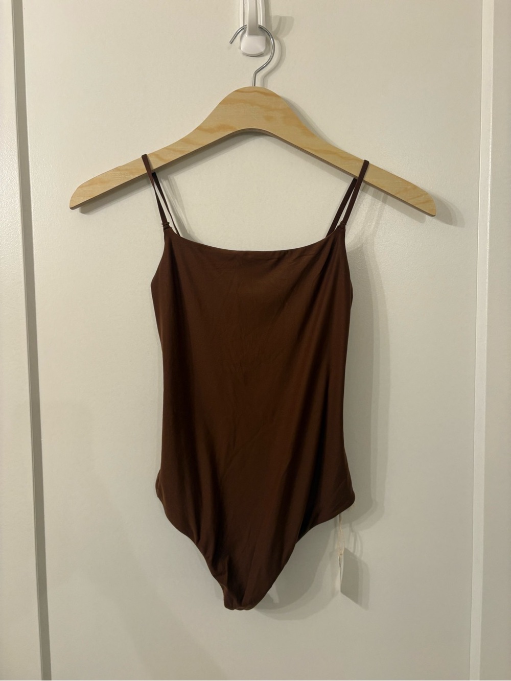 aerie Brown Girls One-Piece Bodysuit with Thin Straps